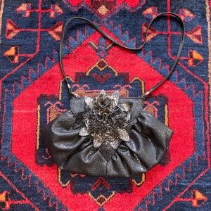 Vintage 3D Flower Faux Leather Bag